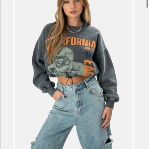 ADIKA EDGY CROPPED SWEATSHIRT